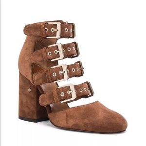 Laurence Dacade Suede Maja Heels in Cognac sz 38 8